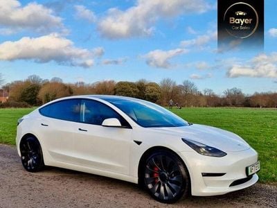 Used Tesla Model 3 Performance 82 kW (112 HP) 2021 White Sedan