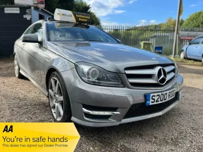 Used Mercedes C180 Sport Edition 156 HP (114 kW) 2014 Silver Coupe
