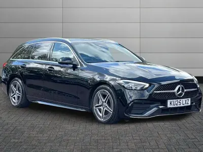 Used Mercedes C200 AMG line 221 HP (162 kW) 2025 Black Estate