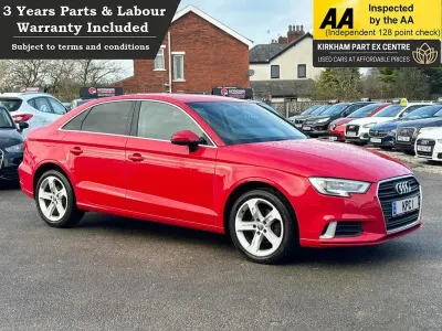 Begagnad Audi A3 Sport 110 HK (80 kW) 2016 Röd Sedan