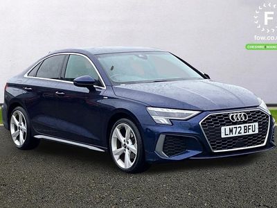 Blue Used 2022 Audi A3 S-Line Sedan | £20,199 (Fair price)