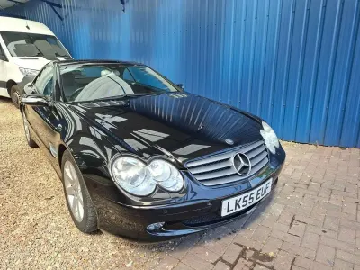 Käytetty Mercedes SL350 245 HP (180 kW) 2005 Musta Avoauto