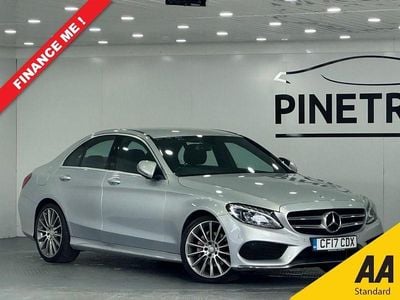 Silver Used 2017 Mercedes C200 AMG line Sedan | £12,699 (Fair price)