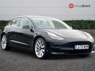 Used Tesla Model 3 Long Range AWD 366 kW (498 HP) 2020 Black Sedan