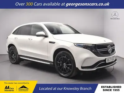 Used Mercedes EQC400 AMG line 300 kW (408 HP) 2021 White SUV
