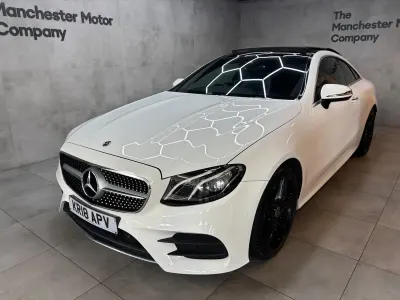 Used Mercedes E220 AMG Line Premium 194 HP (142 kW) 2018 White Coupe