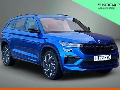 Race blue metallic Used 2023 Skoda Kodiaq vRS SUV | £35,900 (Expensive)