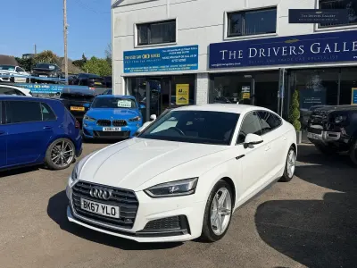 Used Audi A5 Sportback S-Line 190 HP (139 kW) 2017 White Hatchback