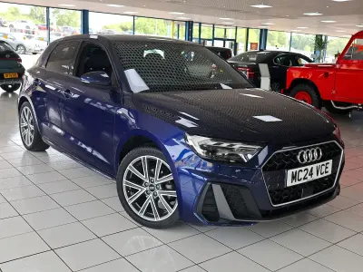 Used Audi A1 Sportback S-Line 95 HP (69 kW) 2024 Navarra blue Hatchback