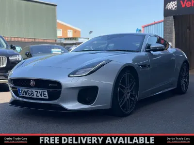 Used Jaguar F-Type R-Dynamic 300 HP (220 kW) 2019 Silver Coupe