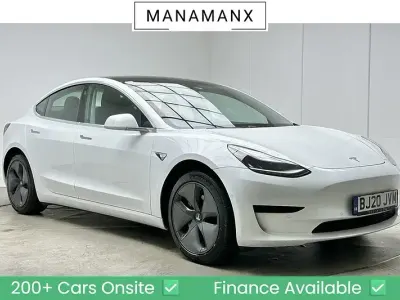 Used Tesla Model 3 Standard Range 239 kW (325 HP) 2020 White Sedan