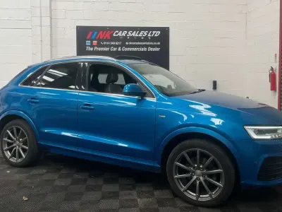 Used Audi Q3 S-line plus 184 HP (135 kW) 2015 Blue SUV