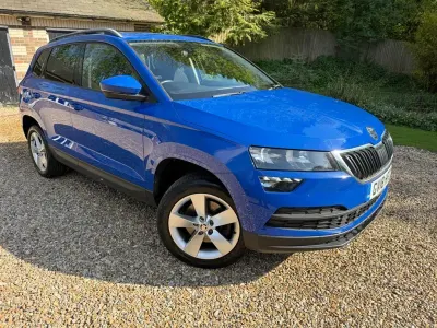 Używany Skoda Karoq SE 150 KM (110 kW) 2018 Niebieski SUV