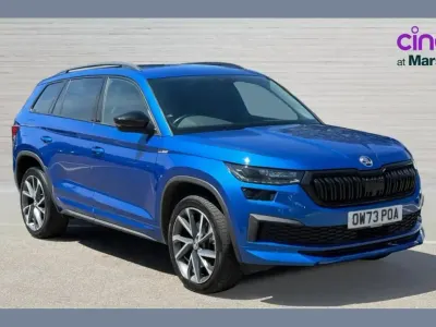 Used Skoda Kodiaq SportLine 190 HP (139 kW) 2024 Race blue metallic SUV