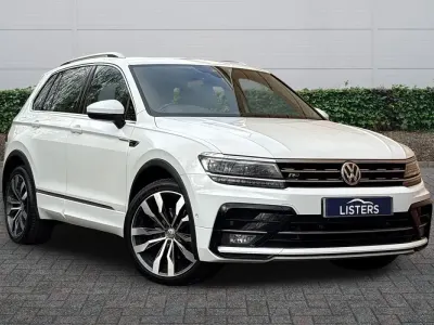 Used VW Tiguan R-line 2018 Special solid  pure white SUV