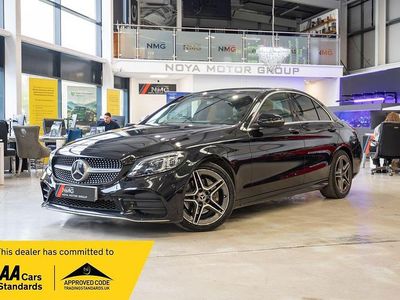 Begagnad Mercedes C220 AMG Line Premium 194 HK (142 kW) 2019 Svart Sedan