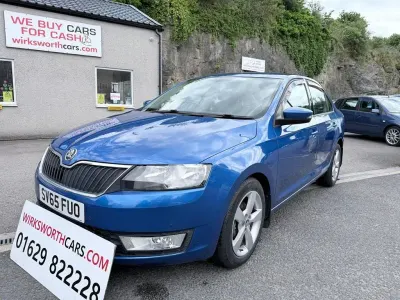Used Skoda Rapid SE L 90 HP (66 kW) 2015 Blue Hatchback