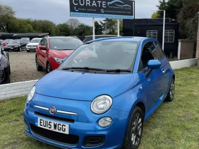 Begagnad Fiat 500 S 69 HK (50 kW) 2015 Blå Halvkombi