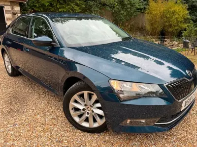 Used Skoda Superb SE 150 HP (110 kW) 2019 Blue Hatchback