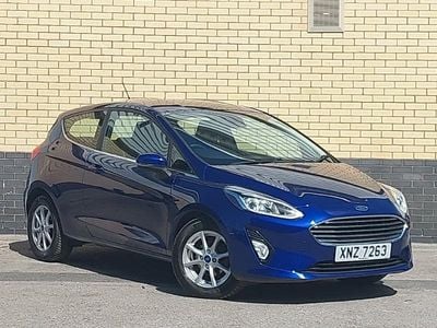 Used Ford Fiesta Zetec 100 HP (73 kW) 2018 Blue Hatchback