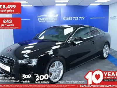 Used Audi A5 S-Line 190 HP (139 kW) 2016 Black Coupe