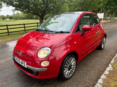 Used Fiat 500 Lounge 69 HP (50 kW) 2015 Red Hatchback