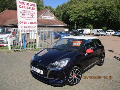 Used DS Automobiles DS3 110 HP (80 kW) 2017 Blue Hatchback