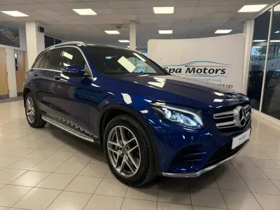 Używany Mercedes GLC220 AMG Line Premium 2018 Niebieski Kombi