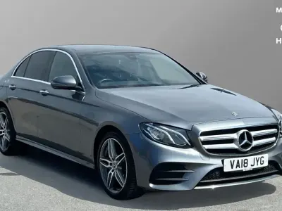 Begagnad Mercedes E220 AMG Line Premium 194 HK (142 kW) 2018 Grå Sedan