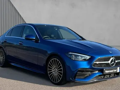 Used Mercedes C200 AMG Line Premium Plus 204 HP (150 kW) 2025 Spectral blue metallic