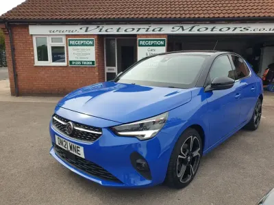 Used Vauxhall Corsa Elite 100 HP (73 kW) 2021 Blue Hatchback