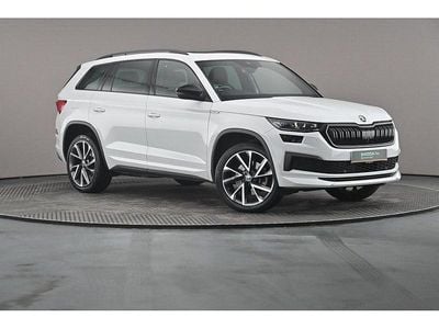 Used Skoda Kodiaq SportLine 140 HP (102 kW) 2022 Moon white metallic SUV