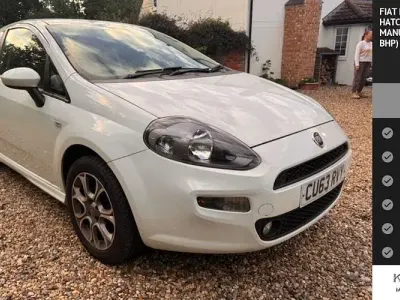 Used Fiat Punto 69 HP (50 kW) 2013 White Hatchback