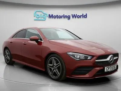 Begagnad Mercedes CLA200 AMG line 163 HK (119 kW) 2021 Röd Sportkupé