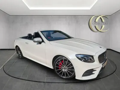 Used Mercedes E220 AMG line 2017 White Cabriolet