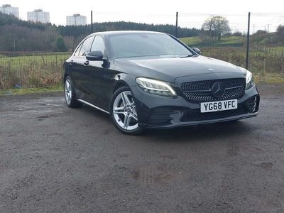 Black Used 2018 Mercedes C200 AMG line Sedan | £16,498 (Fair price)