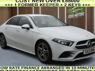 Used Mercedes A200 AMG line 163 HP (119 kW) 2020 White Sedan