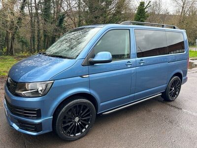 used VW Shuttle Transporter T6 TDI 8 SEATSWB IN ACAPULCO BLUE EURO SIX