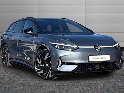 New VW ID.7 GTX 250 kW (340 HP) 2026 Stone washed blue with black roof Estate