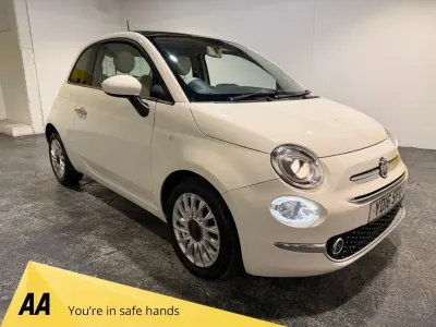 Used Fiat 500 Lounge 69 HP (50 kW) 2016 White Hatchback