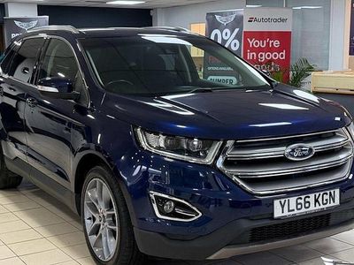 Blue Used 2017 Ford Edge Titanium SUV | £13,200 (Fair price)