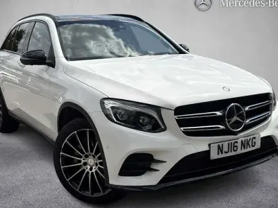Used Mercedes GLC250 AMG line 204 HP (150 kW) 2016 White SUV