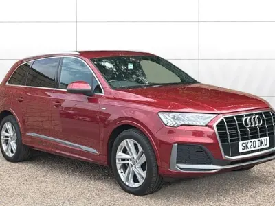 Used Audi Q7 S-Line 231 HP (169 kW) 2020 Red SUV