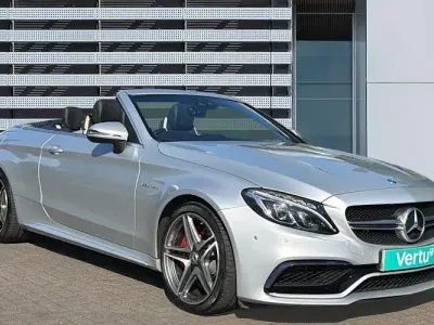 Used Mercedes C63 AMG Premium 510 HP (375 kW) 2017 Silver Cabriolet
