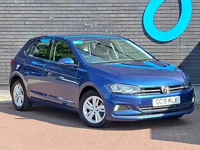 Used VW Polo SE 80 HP (58 kW) 2019 Blue Hatchback