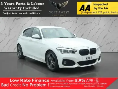 Used BMW 118 M Sport 150 HP (110 kW) 2017 White Hatchback