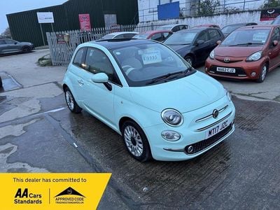 Used Fiat 500 Lounge 69 HP (50 kW) 2017 Green Hatchback
