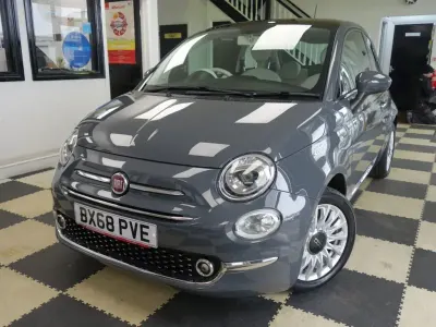 Used Fiat 500 Lounge 85 HP (62 kW) 2018 Grey Hatchback