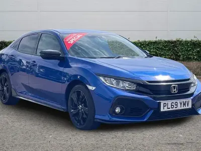 Used Honda Civic Sport 126 HP (92 kW) 2019 Blue Hatchback