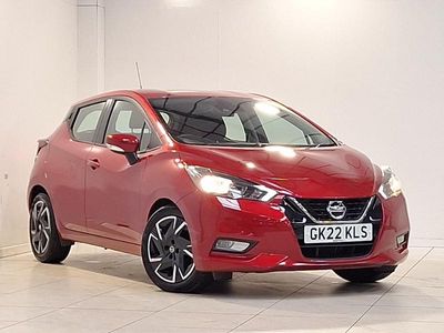 Used Nissan Micra Acenta 92 HP (67 kW) 2022 Red Hatchback